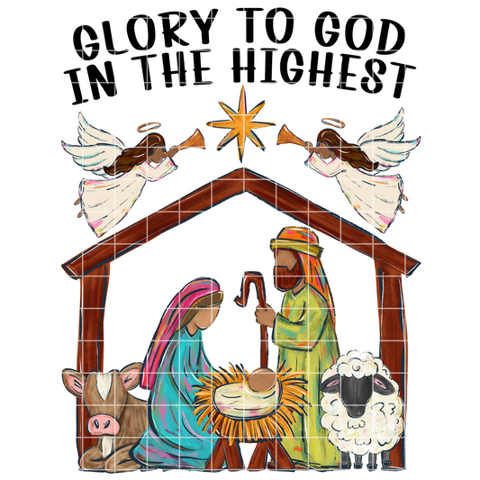 Nativity Christmas PNG Design For Making Shirts, Cups, Tumblers, Wall Art | Baby Jesus | Two Files Included | Light Skin | Brown Skin |High Quality, 300 DPI Image With Transparent Background