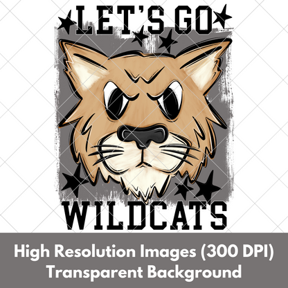 Wildcats Sublimation PNG For Making T-Shirts, Sweatshirts, Tumblers, Mugs And More | Also Suitable For DTF | High Resolution Image | Wildcat Pride | Wildcat Spirit