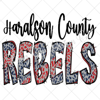 Haralson County Rebels PNG | Haralson County High School | Rebels School Spirit File For Sublimation Or DTF | Use For T-Shirts, Stickers, Mugs, Tumblers And More |High Resolution, 300 DPI, Transparent Background