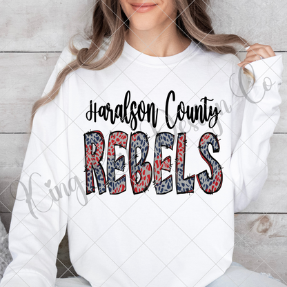 Haralson County Rebels PNG | Haralson County High School | Rebels School Spirit File For Sublimation Or DTF | Use For T-Shirts, Stickers, Mugs, Tumblers And More |High Resolution, 300 DPI, Transparent Background