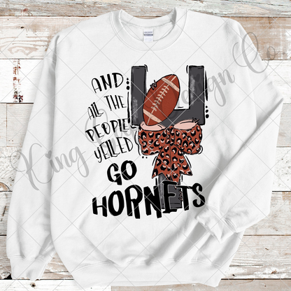 Hornets Football Sublimation | Hornets High School Football Team | Go Hornets | Shirt Design For Hornets Fan | Hornets PNG| Hornets Sticker