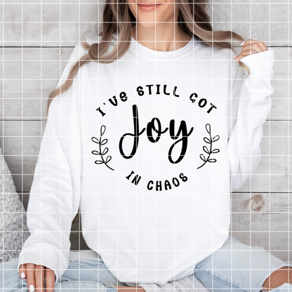 Joy In Chaos Sublimation PNG |Great For Making T-Shirts, Tumblers, Mugs, And More | High Resolution, Will Not Blur Or Pixelate When Enlarged