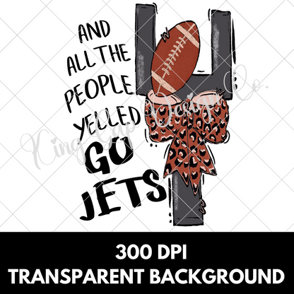 Jets Football Sublimation PNG For T-Shirts, Tumblers, Mugs, Dishtowels | Jets Sticker PNG | Shirt For Jets Fan | Jets Game Day | Go Jets