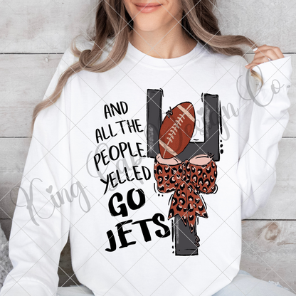 Jets Football Sublimation PNG For T-Shirts, Tumblers, Mugs, Dishtowels | Jets Sticker PNG | Shirt For Jets Fan | Jets Game Day | Go Jets