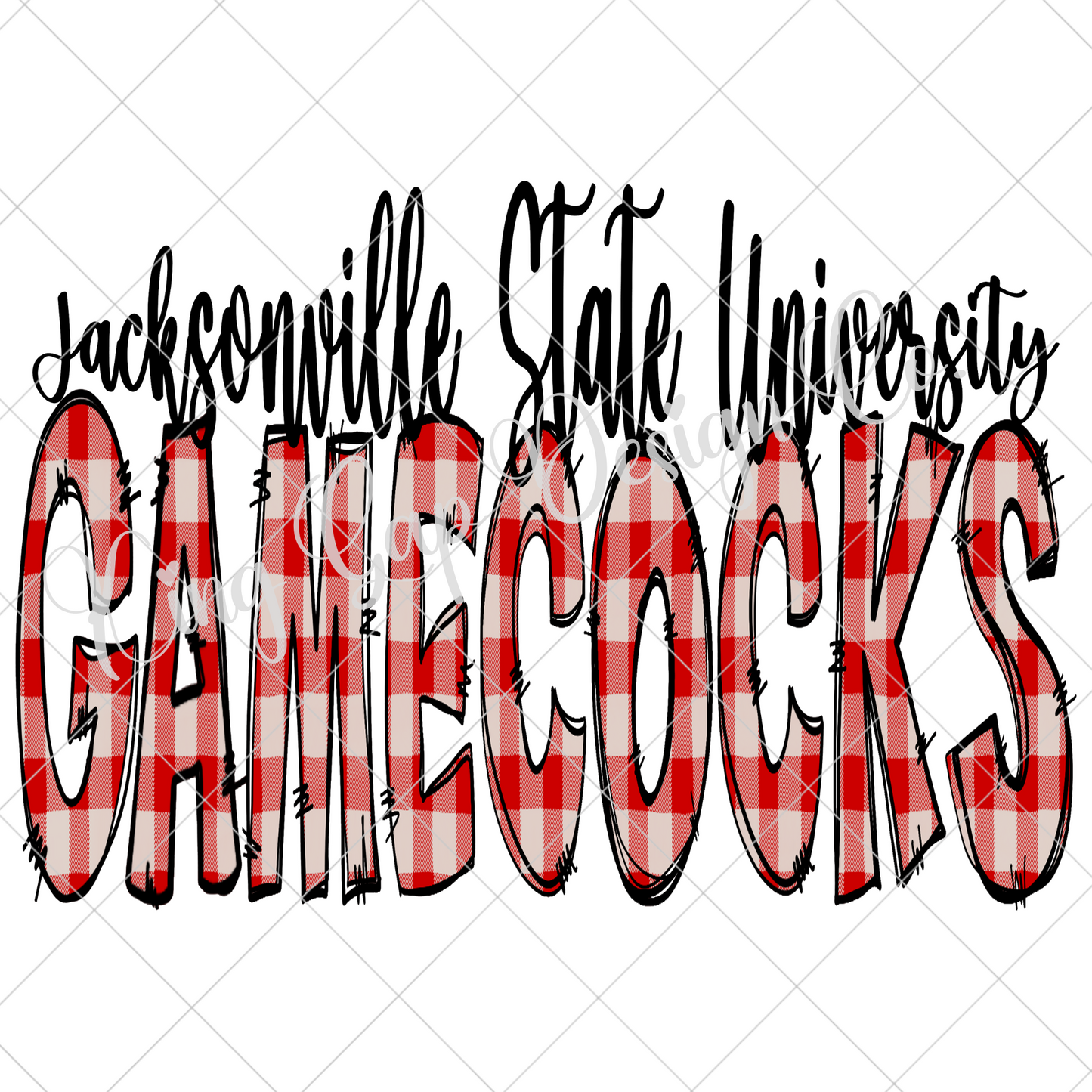 Jacksonville State University Gamecocks Sublimation PNG For Making Shirts, Tumblers, Mugs, Stickers, Or DTF Transfers |300 DPI,TransparentBG