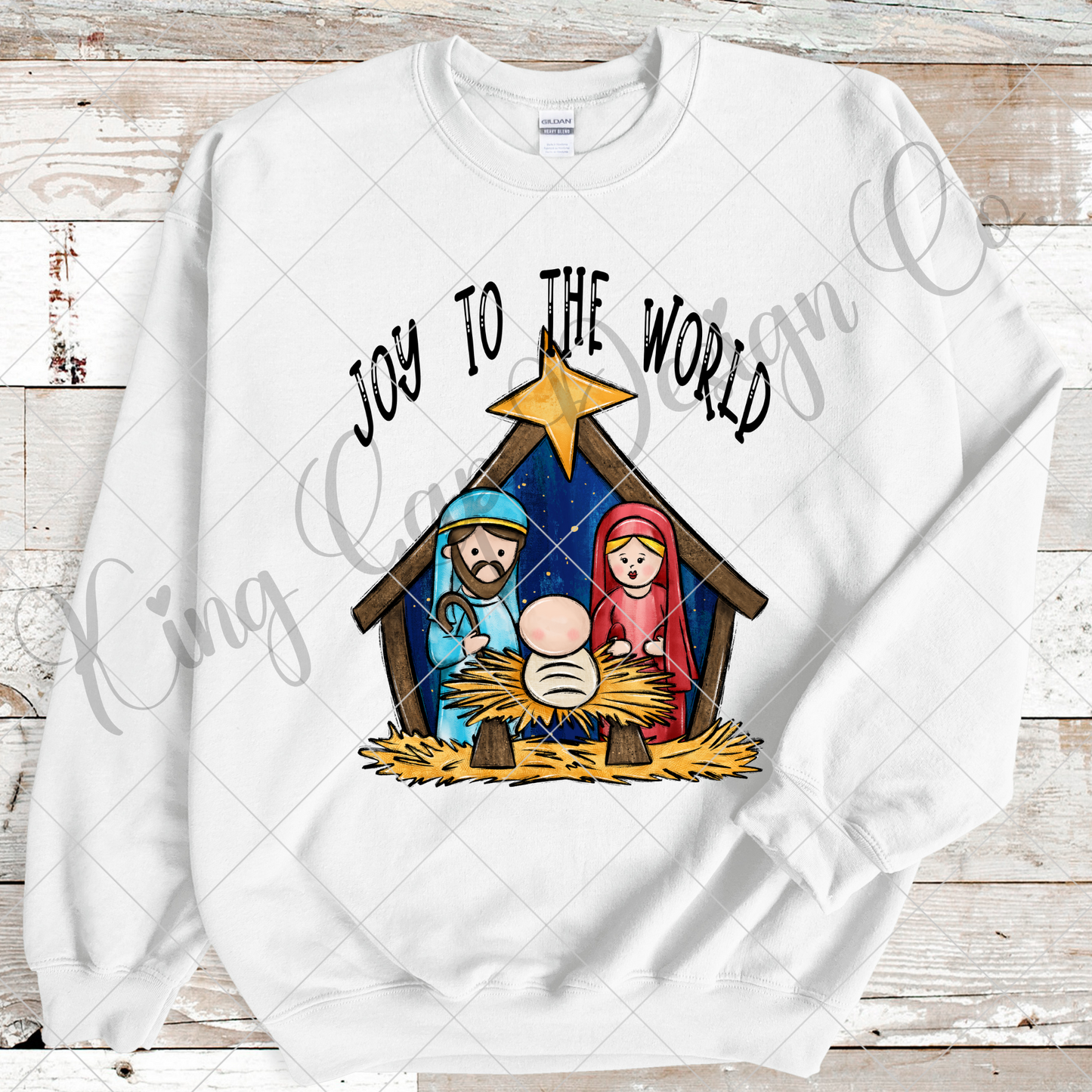 Joy To The World Nativity PNG For Making T-Shirts, Tumblers, Mugs, Stickers, Dishtowels And More | Suitable For Sublimation Or DTF |High Resolution, 300 DPI, Transparent Background