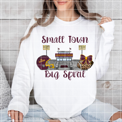 Spring Garden Panthers | Jason Howard Stadium Football Sublimation | Maroon And Gold School Colors | PNG For T-Shirts, Tumblers, Cups, Stickers| 300 DPI, Transparent Background