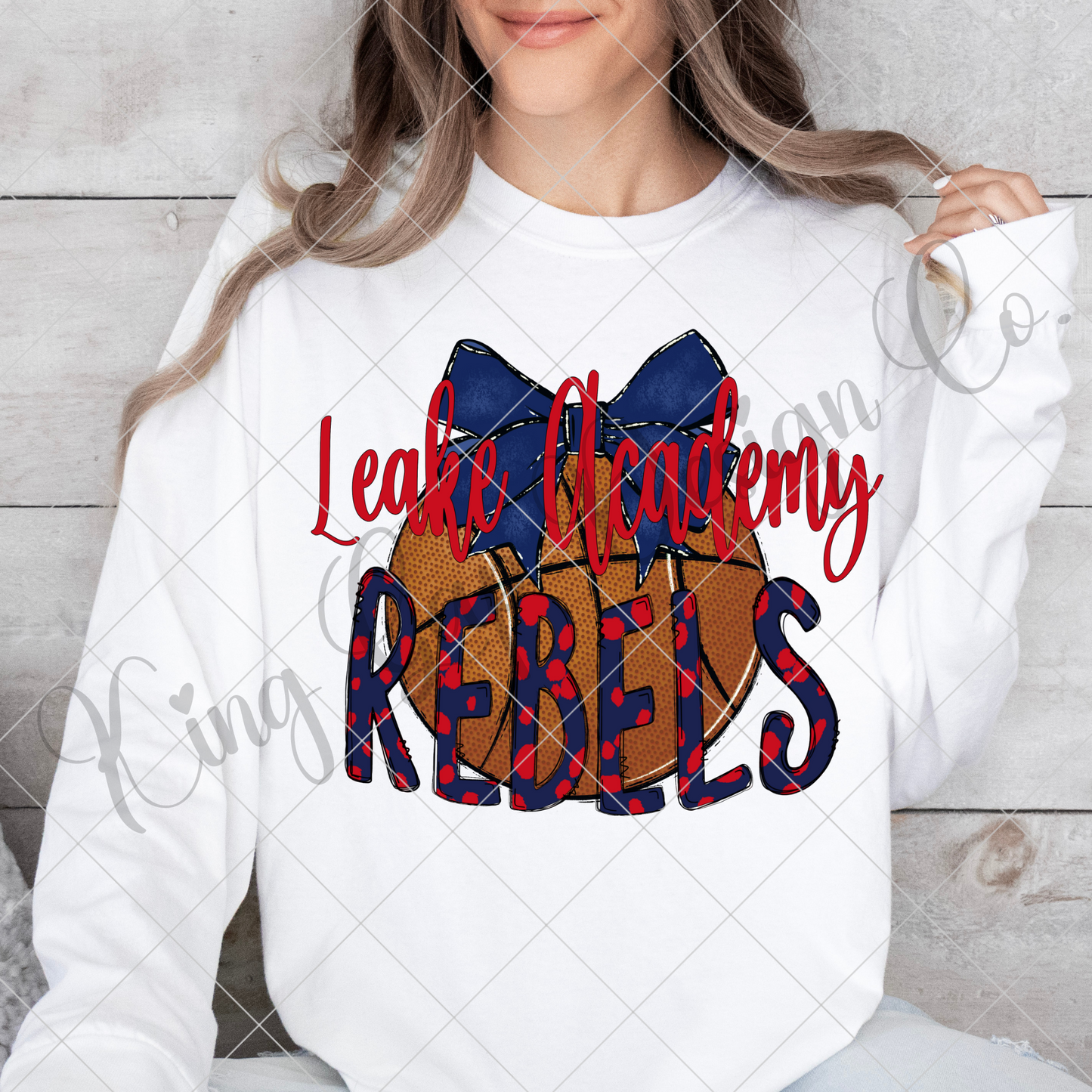 Leake Academy Rebels Basketball Sublimation For Making Shirts, Mugs, Tumblers And Other Items | High Resolution Image May Be Upsized