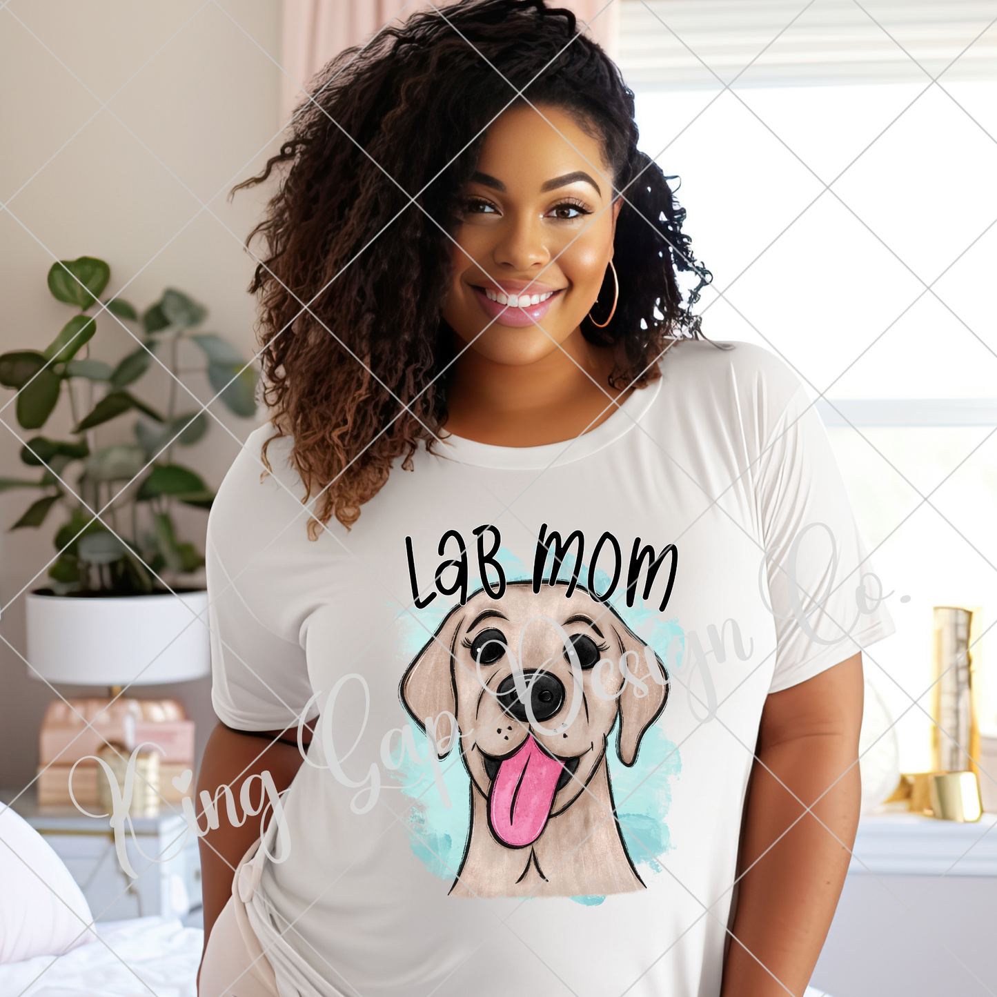 Lab Mom PNG For Making T-Shirts, Tumblers, Mugs, And More | Cute Shirt For Dog Mom |High Resolution, 300 DPI, Transparent Background