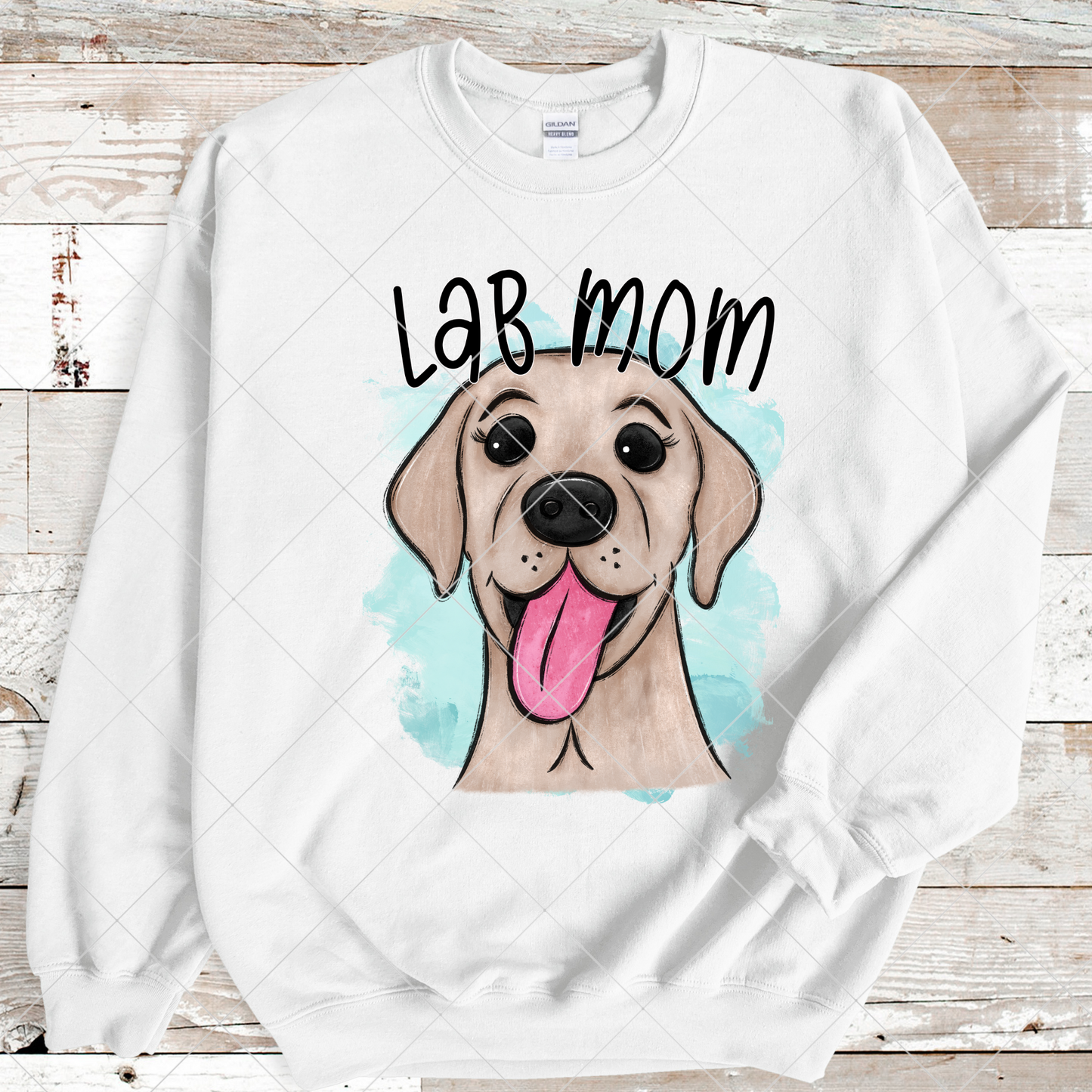 Lab Mom PNG For Making T-Shirts, Tumblers, Mugs, And More | Cute Shirt For Dog Mom |High Resolution, 300 DPI, Transparent Background