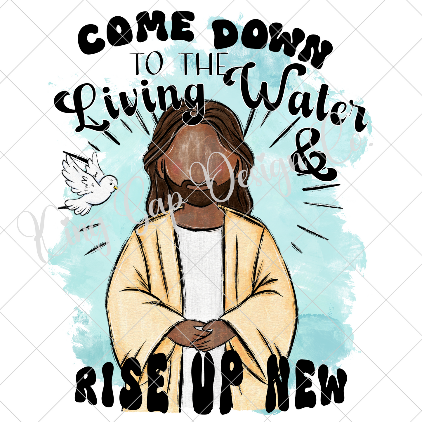 Living Water PNG For Making T-Shirts, Tumblers, Mugs, Stickers, DTF Transfers, Sublimation | High Resolution, 300 DPI Image With Transparent Background