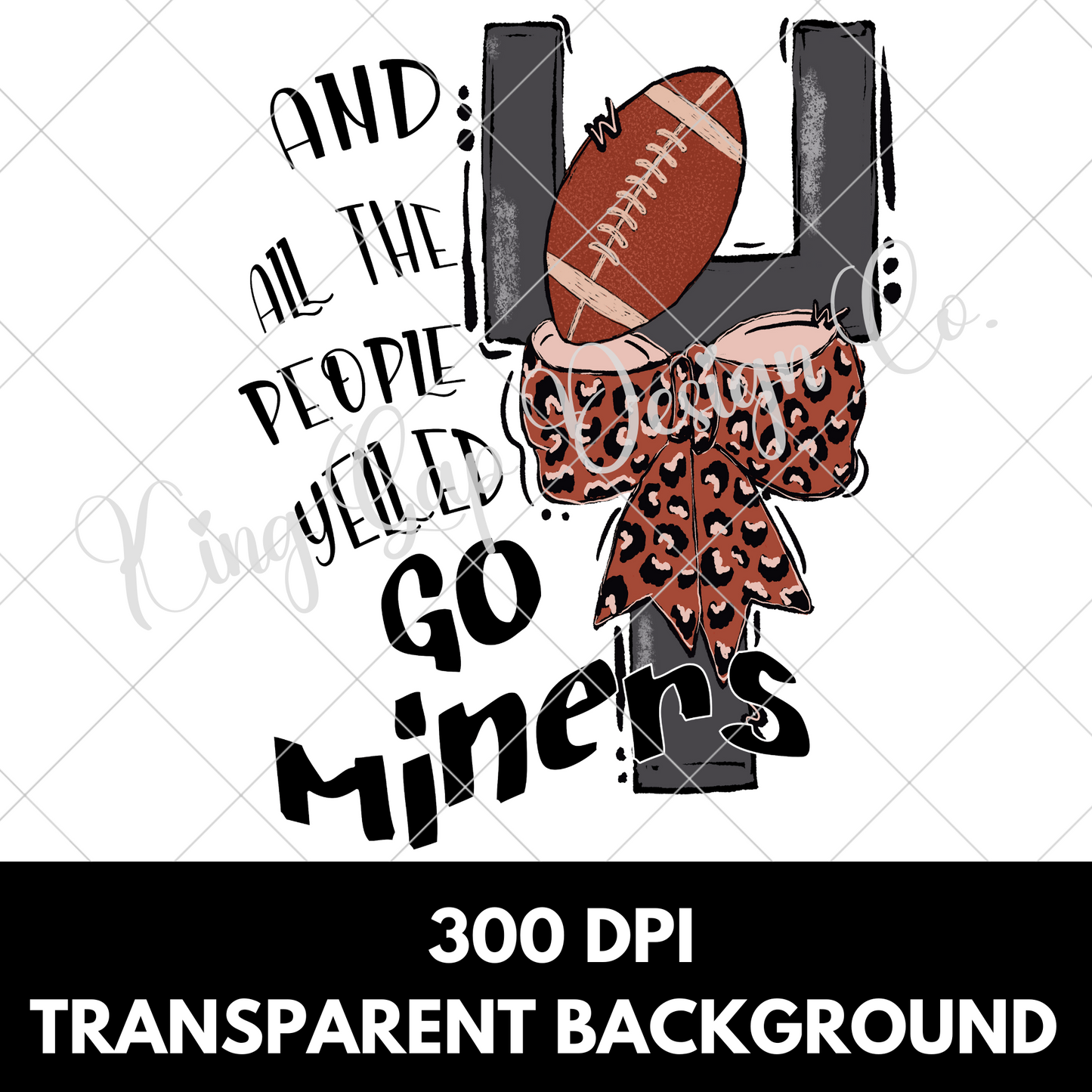 Miners Football Sublimation | Miners High School Football T-Shirt Design | Go Miners | Shirt For Miners Football Fan | Miners Sticker PNG