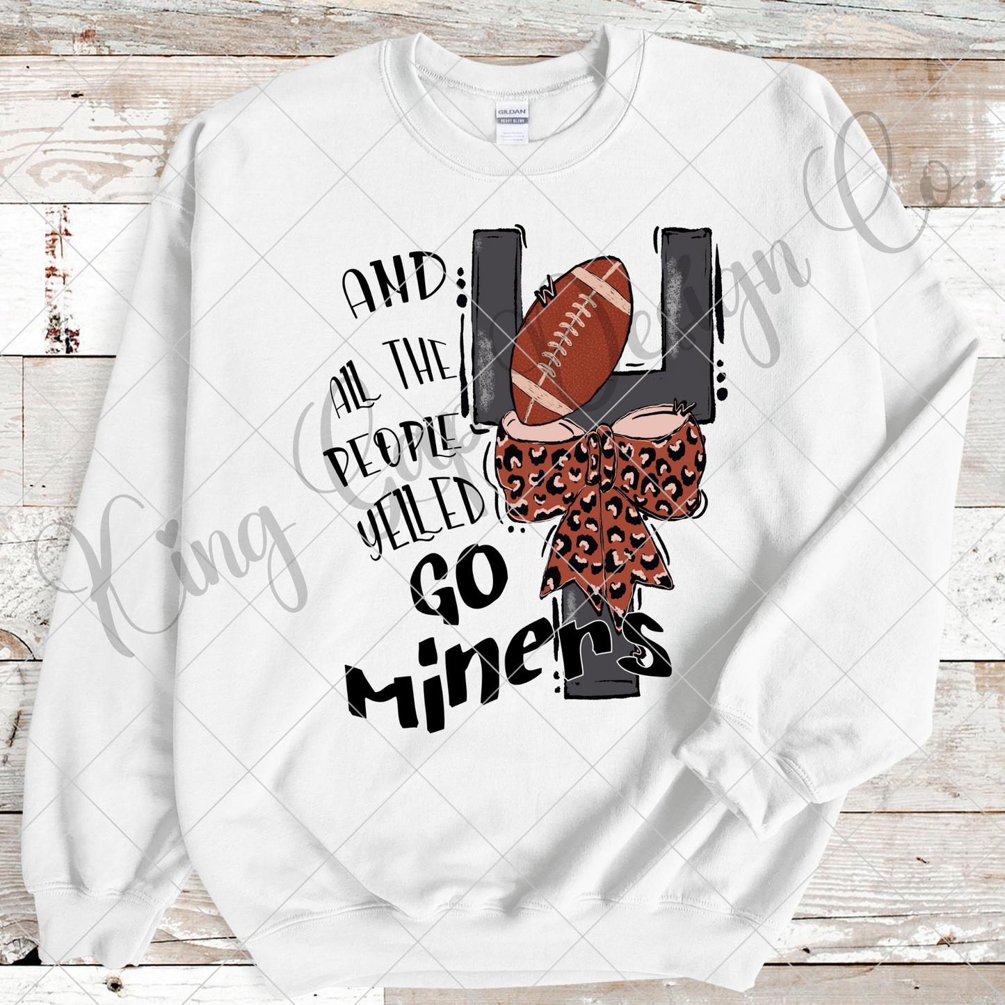 Miners Football Sublimation | Miners High School Football T-Shirt Design | Go Miners | Shirt For Miners Football Fan | Miners Sticker PNG