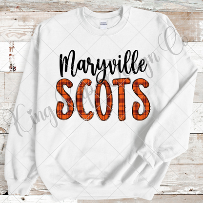 Maryville Scots | Maryville College PNG For Making T-Shirts, Tumblers, Mugs | Maryville Scots Sublimation Or DTF | High Resolution, 300 DPI Image With Transparent Background