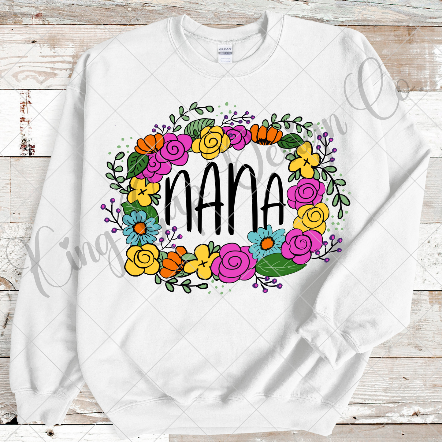 Floral Nana Sublimation PNG | T-Shirt For Nana | Nana Sticker Design | Nana Tumbler PNG | Gift For Nana | Hand Drawn Nana Shirt Design