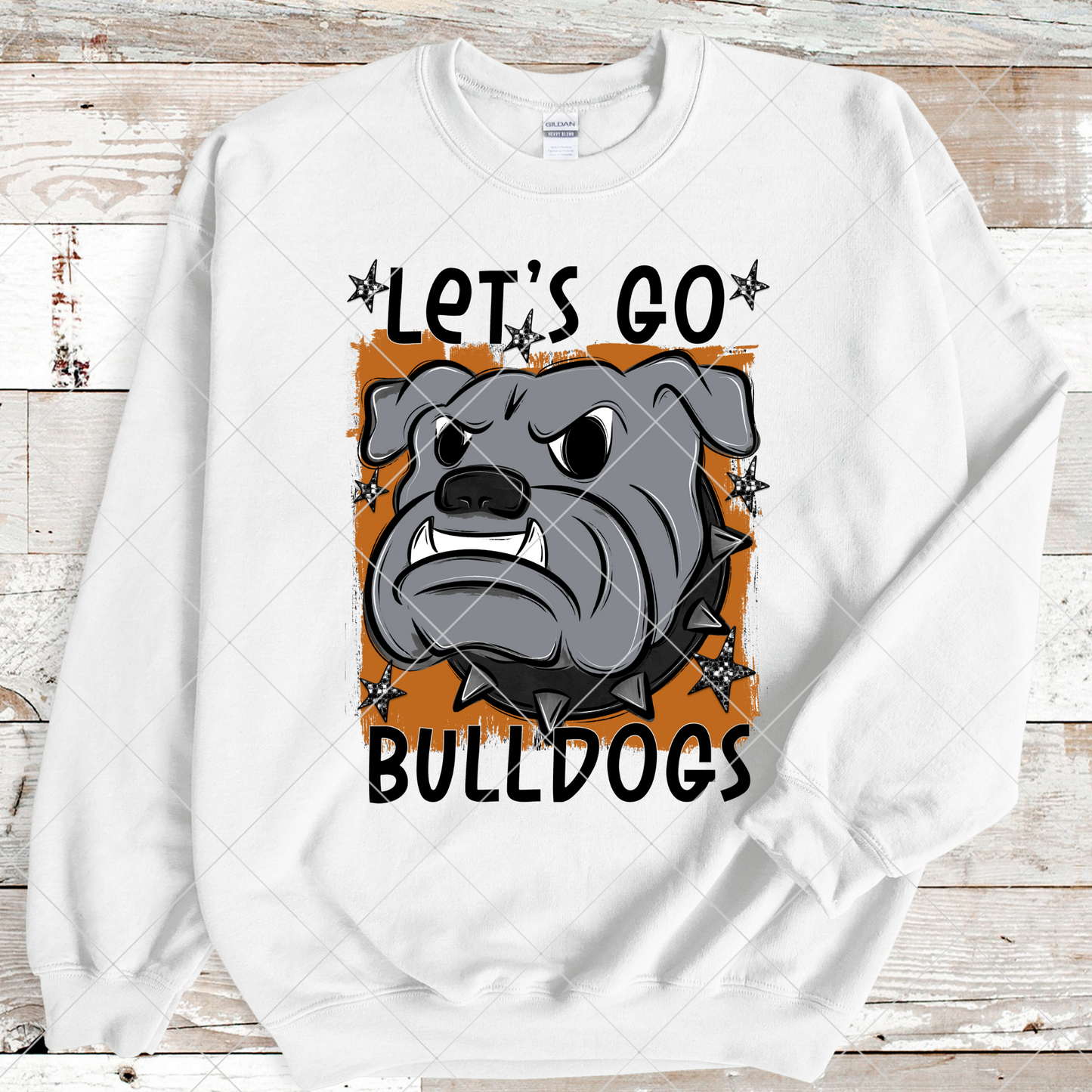 Bulldogs Sublimation PNG For Making T-Shirts, Sweatshirts, Tumblers, Mugs And More | Also Suitable For DTF | High Resolution Image | Bulldog Pride | Bulldog Spirit | Orange School Colors