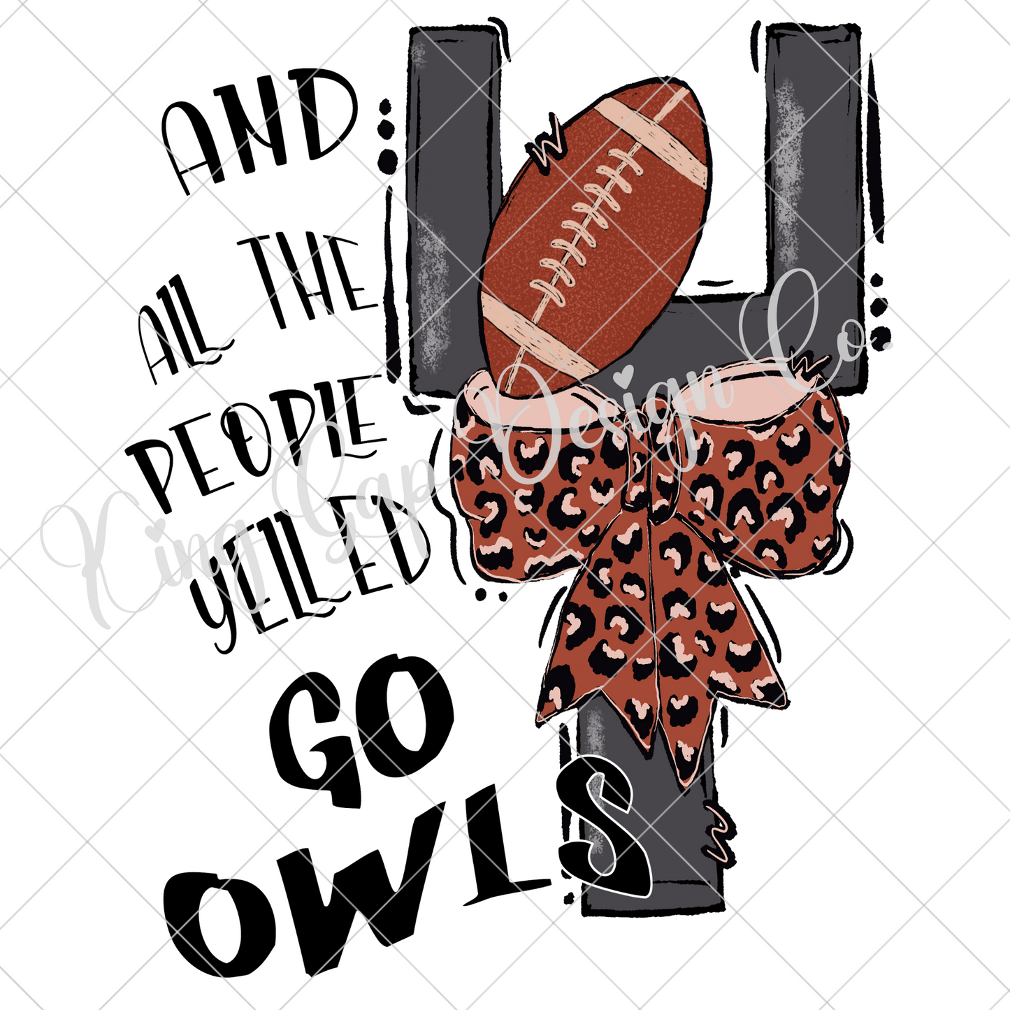 Owls Game Day Sublimation | Owls High School Football Team | Go Owls | Shirt Design For Owls Fan | Owls Sticker Design | Owls Tumbler PNG