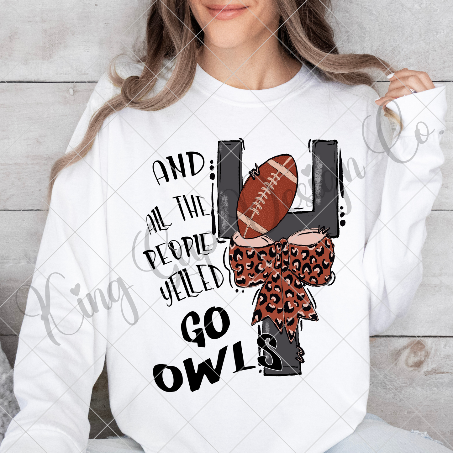 Owls Game Day Sublimation | Owls High School Football Team | Go Owls | Shirt Design For Owls Fan | Owls Sticker Design | Owls Tumbler PNG