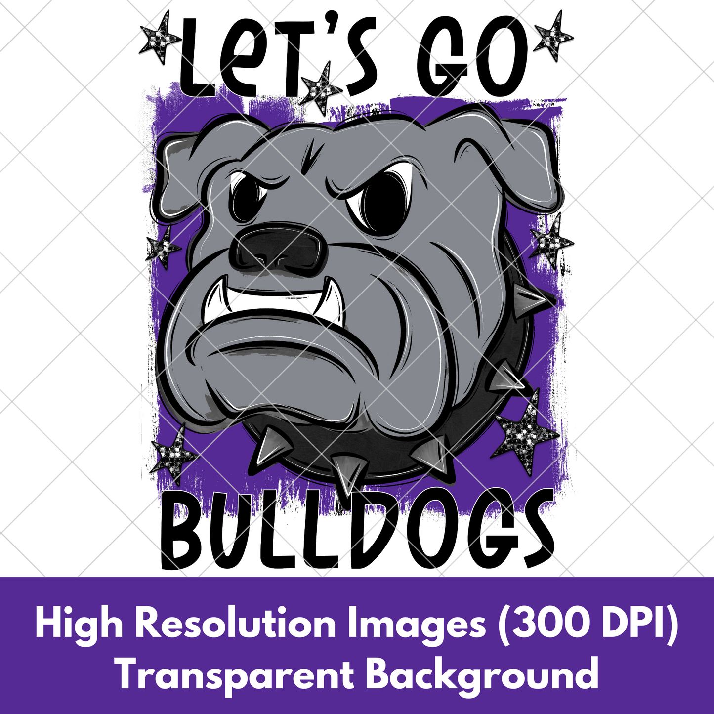 Bulldogs Sublimation PNG For Making T-Shirts, Sweatshirts, Tumblers, Mugs And More | Purple School Colors| Also Suitable For DTF | High Resolution Image | Bulldog Pride | Bulldog Spirit