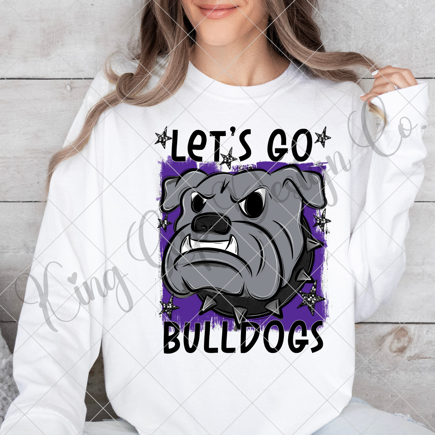 Bulldogs Sublimation PNG For Making T-Shirts, Sweatshirts, Tumblers, Mugs And More | Purple School Colors| Also Suitable For DTF | High Resolution Image | Bulldog Pride | Bulldog Spirit