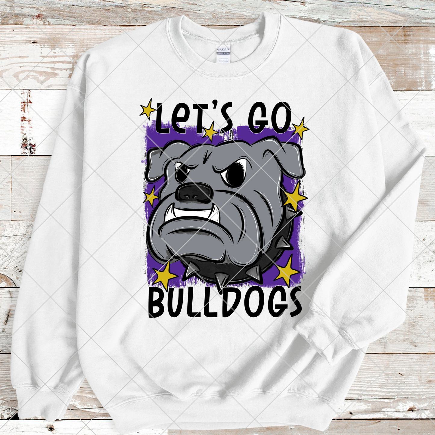 Bulldogs Sublimation PNG For Making T-Shirts, Sweatshirts, Tumblers, Mugs And More | Purple And Gold School Colors| Also Suitable For DTF | High Resolution Image | Bulldog Pride | Bulldog Spirit