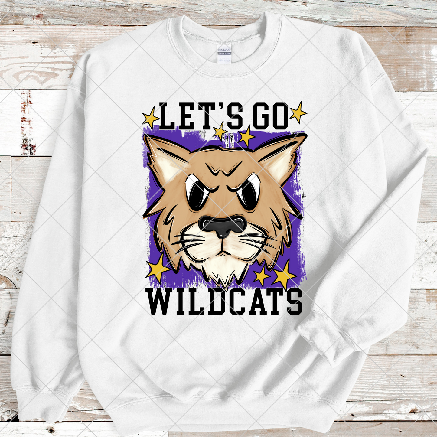 Wildcats Sublimation PNG For Making T-Shirts, Sweatshirts, Tumblers, Mugs And More | Purple And Gold School Colors| Also Suitable For DTF | High Resolution Image | Wildcat Pride | Wildcat Spirit