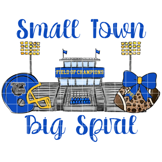 Piedmont Bulldogs Football Sublimation | PNG With Field Of Champions For T-Shirts, Tumblers, Cups, Stickers| 300 DPI, Transparent Background