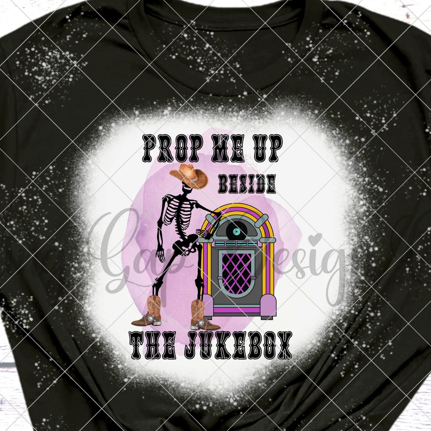 Prop Me Up Beside The Juke Box | Joe Diffie | T-Shirt PNG | Honky Tonk | Western | Country Music | Sublimation | DTF Printing | Original PNG