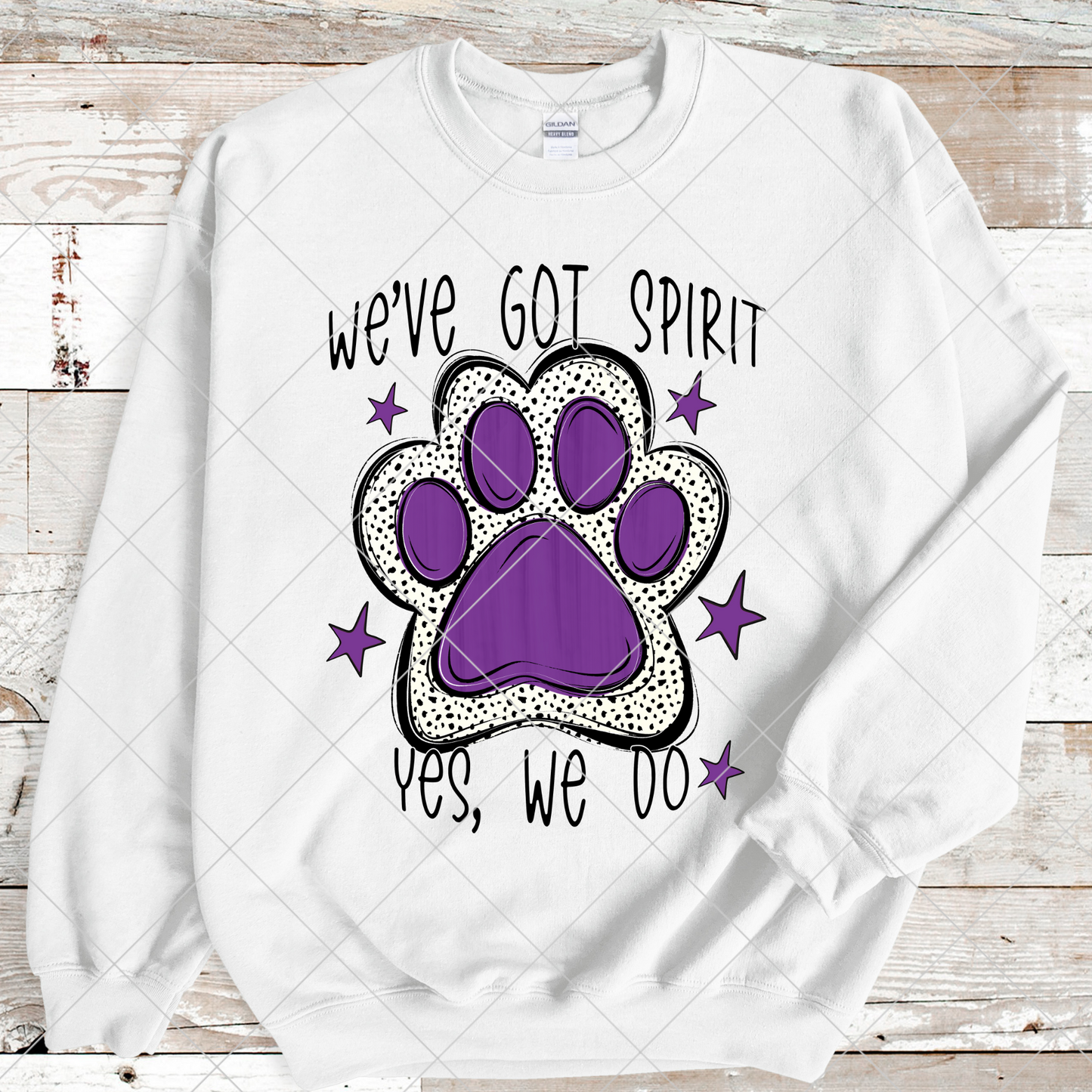 We've Got Spirit | Purple | Wildcats | Bearcats | Bobcats | Jaguars | Bulldogs | School Spirit For Sublimation Or DTF