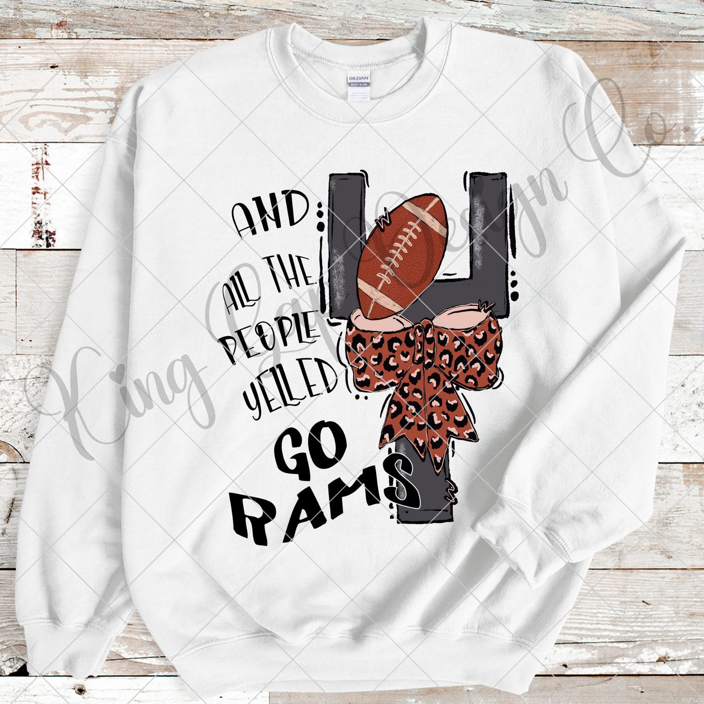 Rams Football Sublimation | Rams Game Day T-Shirt PNG | Tumbler Design For Rams Fan | Rams Sticker Design | Rams High School Football Team