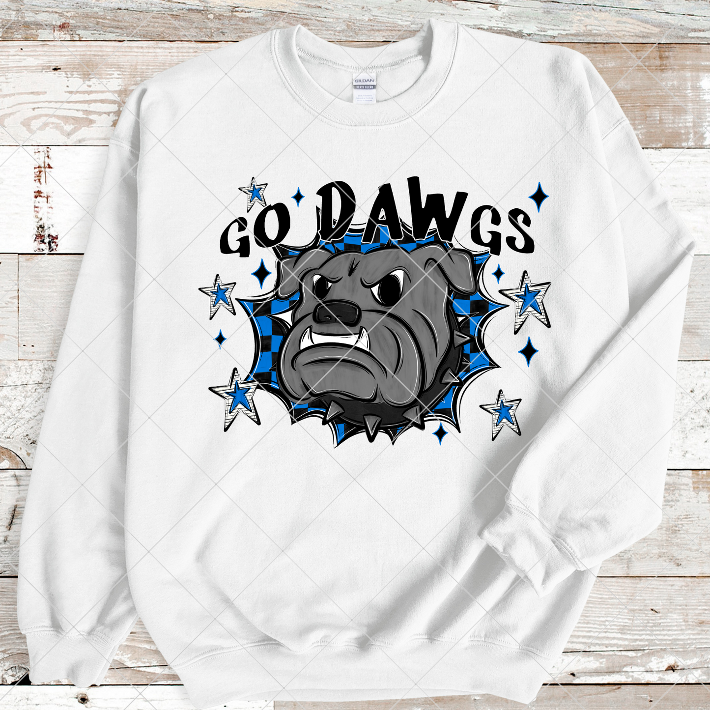 Bulldogs Sublimation PNG For Making T-Shirts, Sweatshirts, Tumblers, Mugs | Bulldog Burst Through | Royal Blue School Colors| Also Suitable For DTF | High Resolution Image | Wildcat Pride | Bulldog Spirit