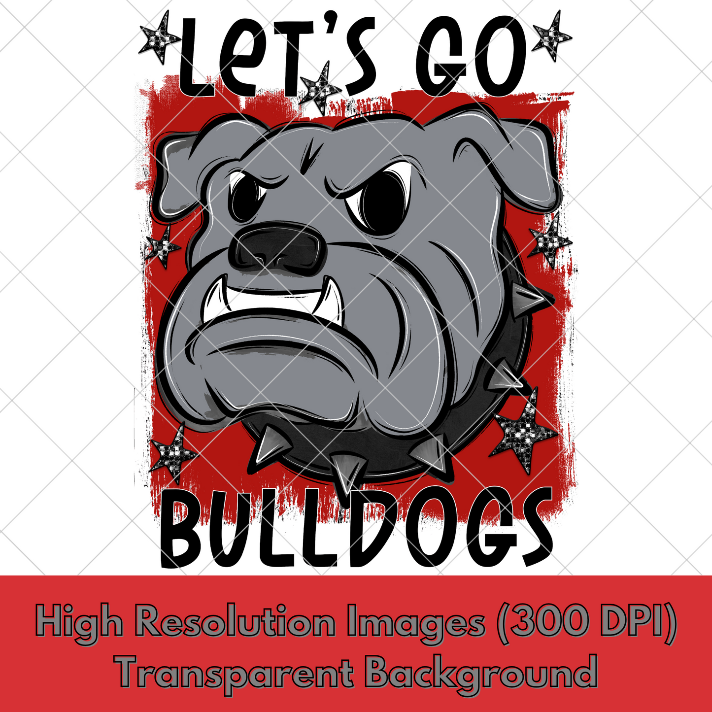 Bulldogs Sublimation PNG For Making T-Shirts, Sweatshirts, Tumblers, Mugs And More | Red School Colors| Also Suitable For DTF | High Resolution Image | Bulldog Pride | Bulldog Spirit