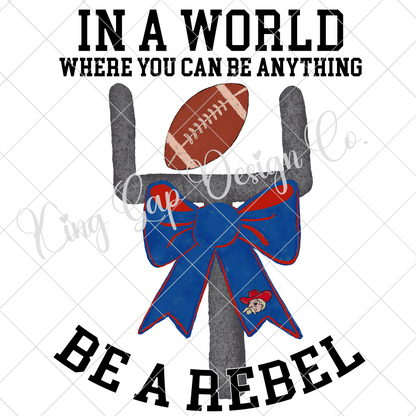 Rebels Football PNG For Sublimation, Stickers, DTF | Rebels T-Shirt Design | Rebels PNG For Digital Download | High Resolution Image