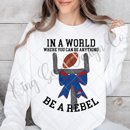 Rebels Football PNG For Sublimation, Stickers, DTF | Rebels T-Shirt Design | Rebels PNG For Digital Download | High Resolution Image