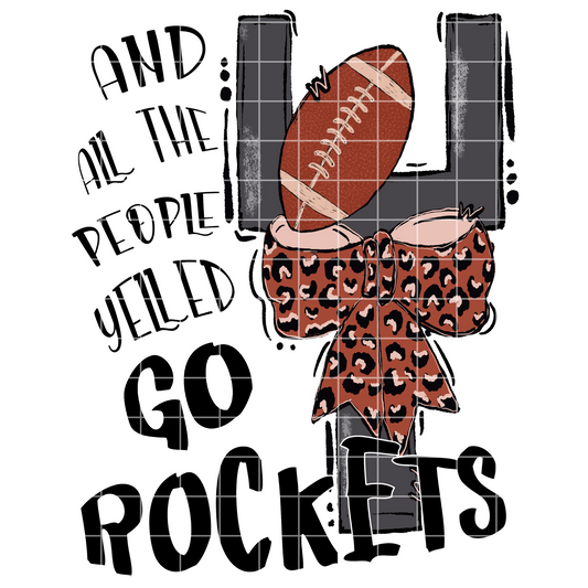 Rockets Football Sublimation | Go Rockets | Rockets High School Football Fan Game Day Gear| Go Rockets| Rockets Sticker PNG| Rockets Tumbler