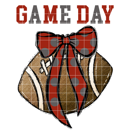 Crimson Football Game Day Sublimation PNG For Making T-Shirts, Tumblers, Mugs, Dishtowels | Shirt Design For Tigers Fan | Bama Sticker PNG