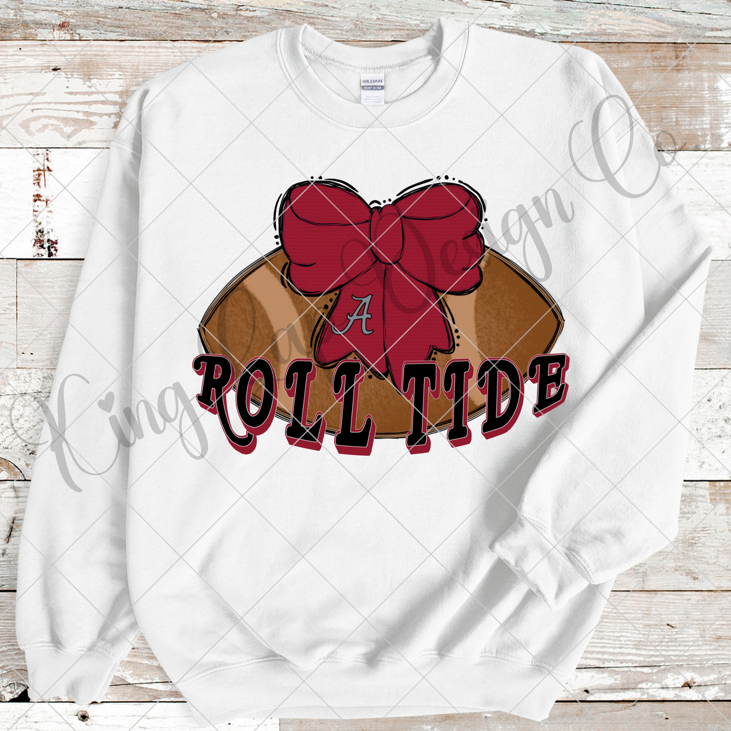 Roll Tide Football Sublimation | Alabama | Hand Drawn PNG For Making T-Shirts, Mugs, Tumblers, Stickers, Scrapbooking, DTF Transfers | High Resolution Image May Be Upsized Without Blurring