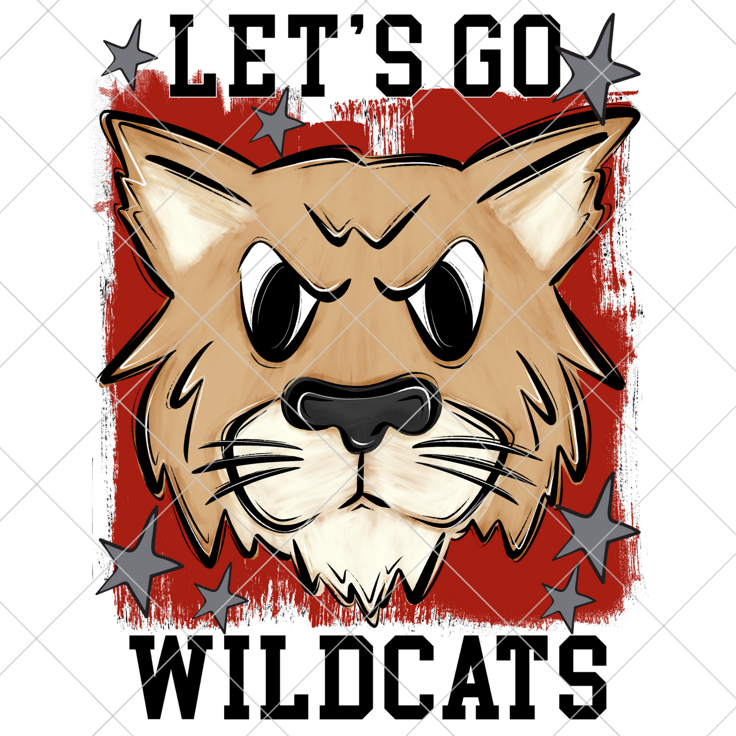 Wildcats Sublimation PNG For Making T-Shirts, Sweatshirts, Tumblers, Mugs And More | Red School Colors| Also Suitable For DTF | High Resolution Image | Wildcat Pride | Wildcat Spirit