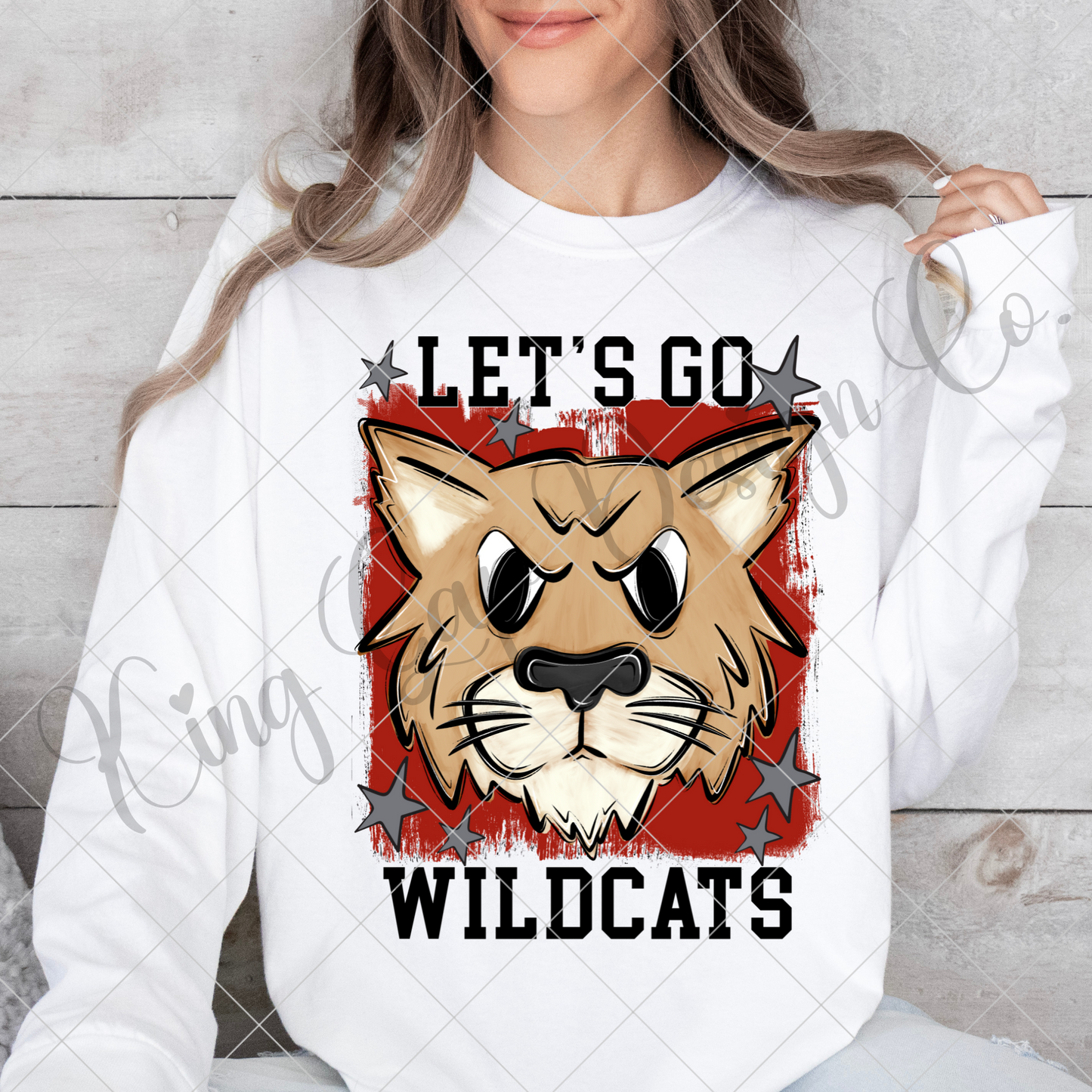 Wildcats Sublimation PNG For Making T-Shirts, Sweatshirts, Tumblers, Mugs And More | Red School Colors| Also Suitable For DTF | High Resolution Image | Wildcat Pride | Wildcat Spirit