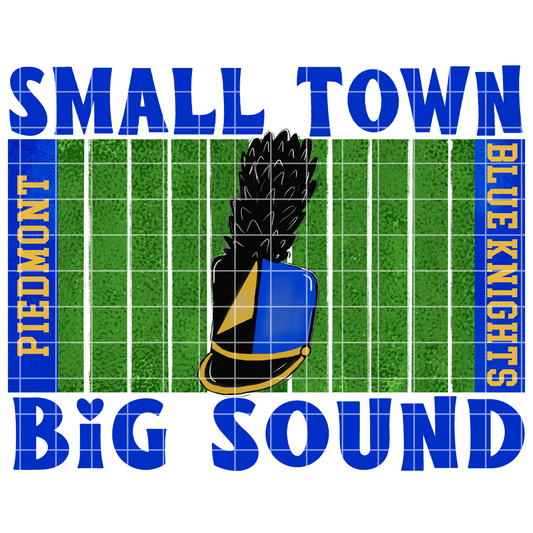 Piedmont Blue Knights Band Sublimation | PNG With Field Of Champions For T-Shirts, Tumblers, Cups, Stickers| 300 DPI, Transparent Background