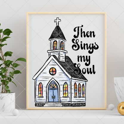 Christian Wall Art Design | Ready To Print | Church | Chapel | Original Design Wall Art Suitable For Framing