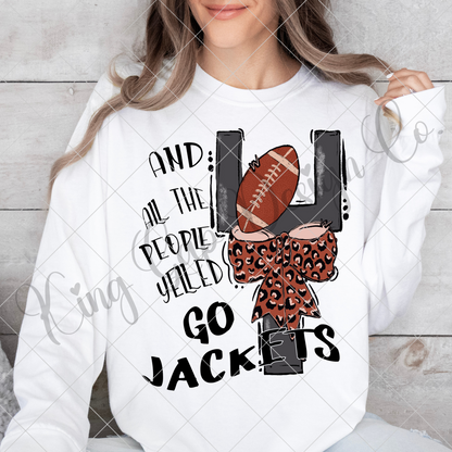 Jackets Football Sublimation | Yellow Jackets Football Sublimation | Go Jackets | Yellow Jackets T-Shirt Design | Jackets Football Game Day