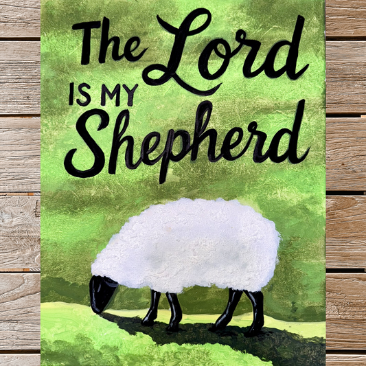 The Lord Is My Shepherd Painting Template | Tracer For Painting | Acrylic Painting | Paint From Home | Tracer, Instructions, And Supply List Included