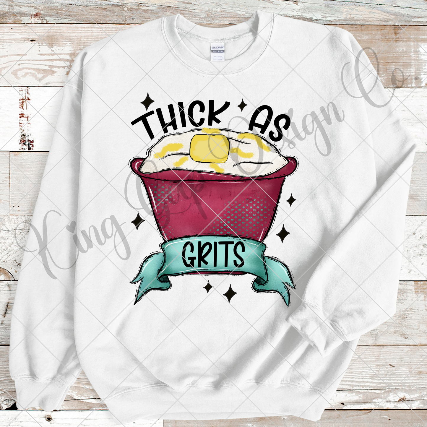 Funny T-Shirt For Women | Thick As Grits Shirt | Cute Big Butt Shirt | Thick Thighs | High Resolution Image With Transparent Background For Shirts, Stickers, DTF, Sublimation, And More