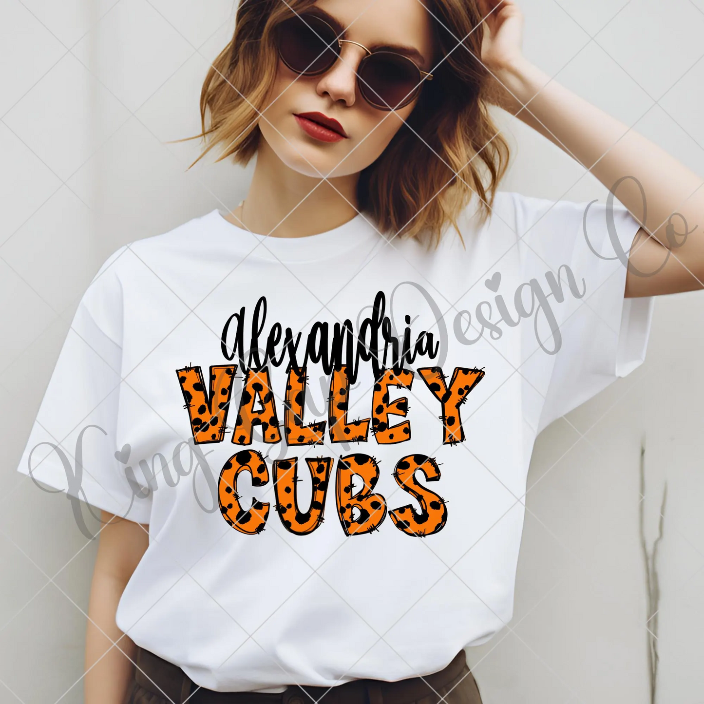 Alexandria Valley Cubs Sublimation PNG For Making T-Shirts, Mugs, Tumblers, Stickers, Scrapbooks | 300 DPI, Transparent Background Image