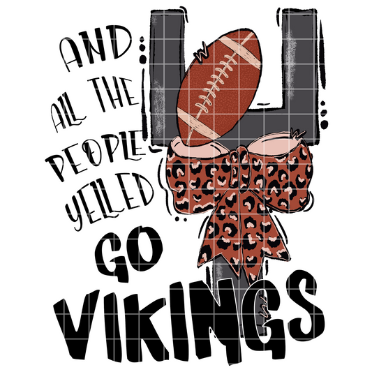Vikings Football Sublimation | Go Vikings | T-Shirt Design For Vikings Football Fan | Vikings Tumbler PNG | Vikings Sticker Design