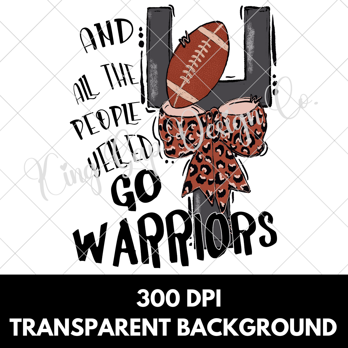 Warriors Football Sublimation | Go Warriors | Warriors High School Football Fan T-Shirt | Warriors Tumbler PNG | Warriors Football Sticker