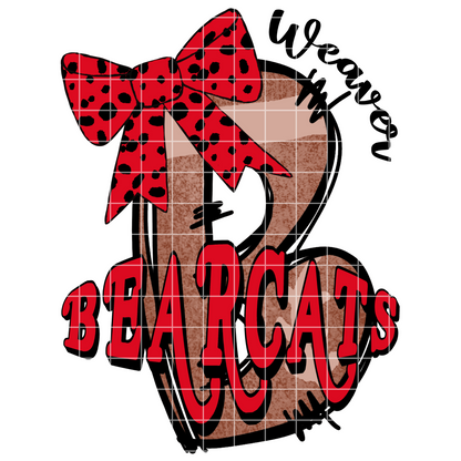 Doodle Letter B Weaver Bearcats Football PNG For Sublimation, DTF, Stickers, Scrapbooks, Tumblers, Mugs, T-Shirts|300 DPI Image Retains Quality When Upsized (Copy)