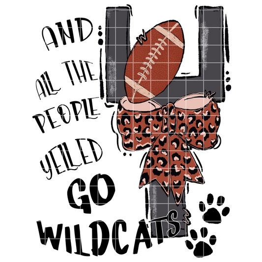 Go Wildcats T-Shirt Design For Sublimation | Wildcats Tumbler Design | Wildcats Sticker Design | Wildcats Shirt PNG| School Spirit Shirt PNG