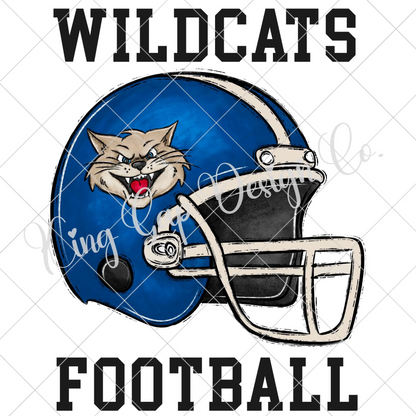 Wildcats Football Sublimation PNG For Making T-Shirts, Sweatshirts, Tumblers, Mugs And More | Also Suitable For DTF | High Resolution Image